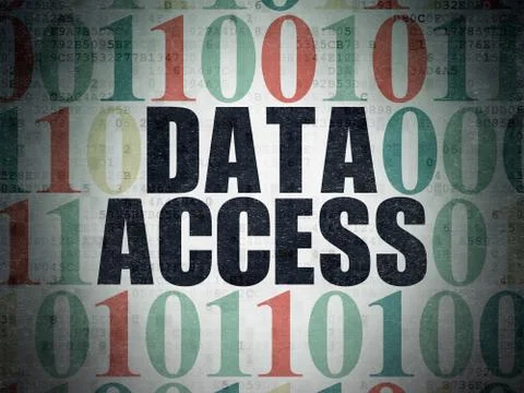 Data concept: Data Access on Digital Data Paper background 库存插图