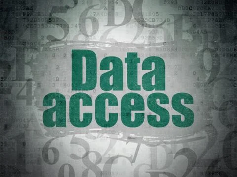 Data concept: Data Access on Digital Data Paper background Stock Illustration