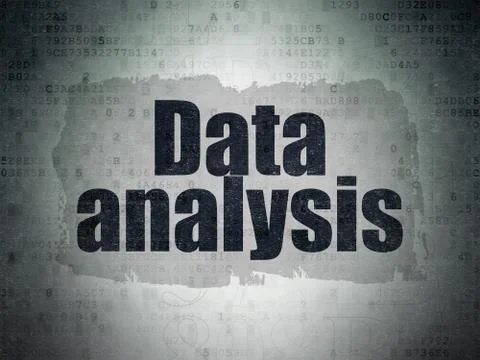 Data concept: Data Analysis on Digital Data Paper background Stock Illustration