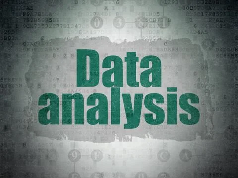 Data concept: Data Analysis on Digital Data Paper background Stockillustratie