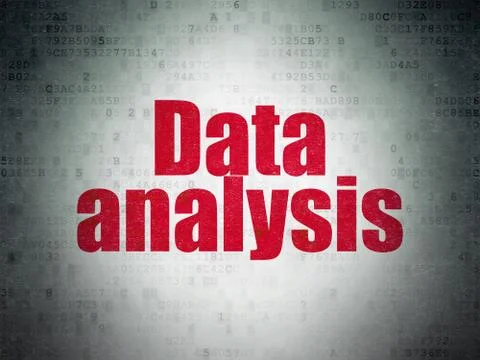 Data concept: Data Analysis on Digital Data Paper background Stock Illustration