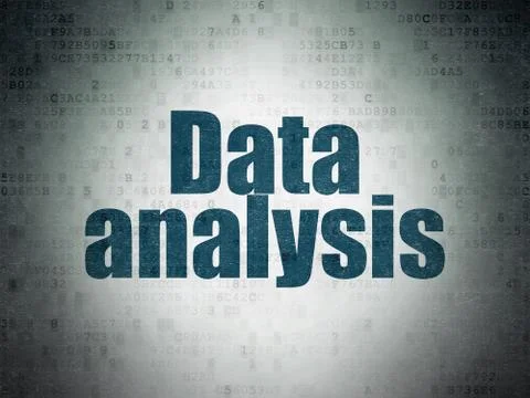 Data concept: Data Analysis on Digital Data Paper background Stock Illustration