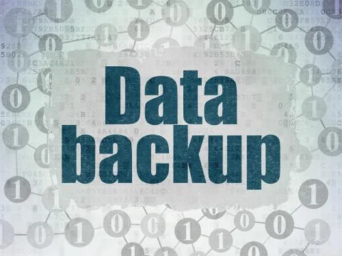 Data concept: Data Backup on Digital Data Paper background Stock Illustration