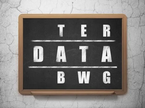 Data concept: Data in Crossword Puzzle Illustrazione stock
