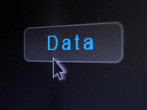 Data concept: Data on digital button background Stockillustratie
