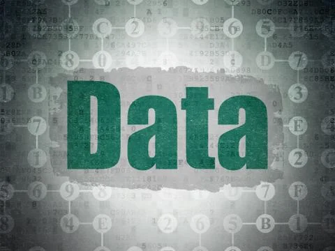 Data concept: Data on Digital Data Paper background Stock Illustration
