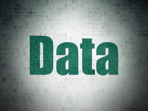 Data concept: Data on Digital Data Paper background Illustrazione stock
