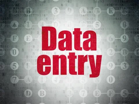 Data concept: Data Entry on Digital Data Paper background Stockillustratie