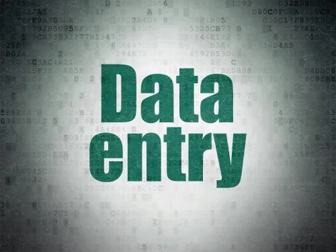 Data concept: Data Entry on Digital Data Paper background Stock Illustration