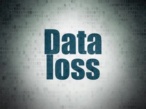 Data concept: Data Loss on Digital Data Paper background 스톡 일러스트