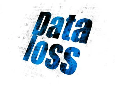 Data concept: Data Loss on Digital background 스톡 일러스트