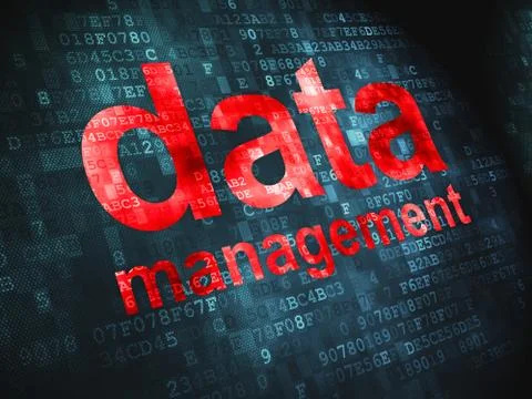 Data concept: Data Management on digital background Stock Illustration