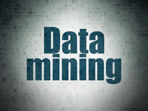 Data concept: Data Mining on Digital Data Paper background Stock Illustration