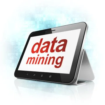 Data concept: Data Mining on tablet pc computer Stock Illustration
