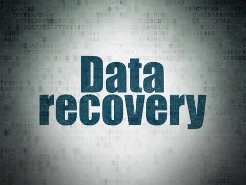 Data concept: Data Recovery on Digital Data Paper background Stock Illustration