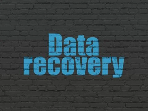 Data concept: Data Recovery on wall background Illustrazione stock
