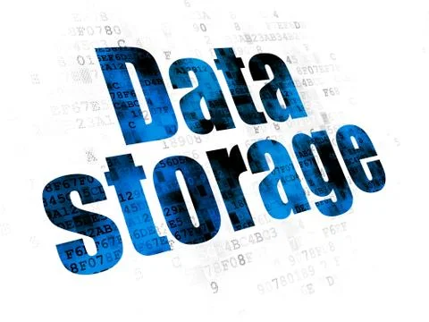 Data concept: Data Storage on Digital background Stockillustratie