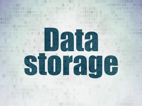 Data concept: Data Storage on Digital Data Paper background Stock Illustration
