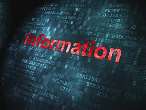 Data concept: Information on digital background Stock Illustration