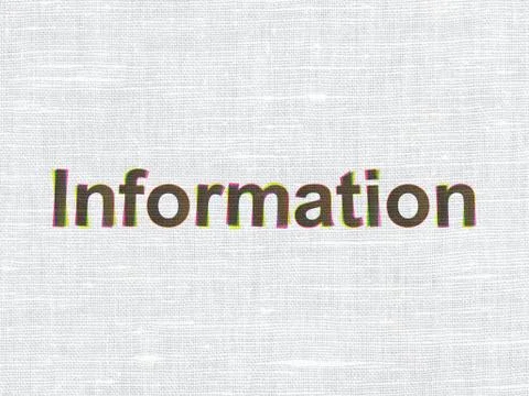 Data concept: Information on fabric texture background 스톡 일러스트