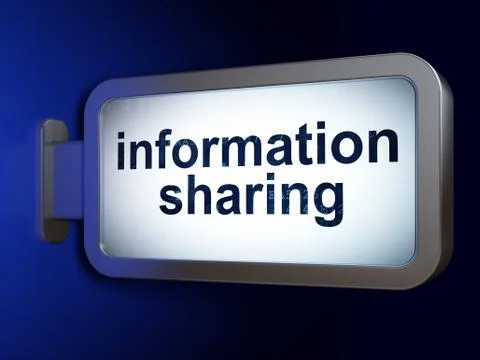 Data concept: Information Sharing on billboard background Illustration