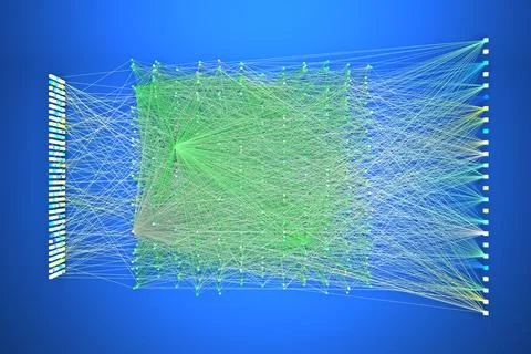 Data concept, Internet connection network high digital technology. 3D Render. イラスト素材