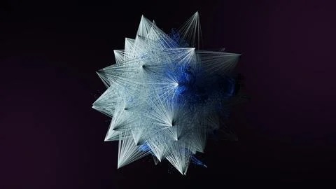 Data concept, Internet connection network high digital technology. 3D Render. Stock Illustration