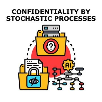 Data confidentiality and privacy using stochastic processes 스톡 일러스트