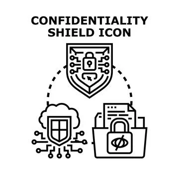 Data confidentiality secure access network protection 스톡 일러스트