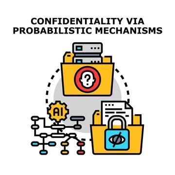 Data confidentiality using probabilistic mechanisms and artificial intelligen イラスト素材