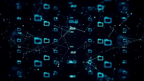 Data Connect Information Digital Transfer Stock Footage 239055561