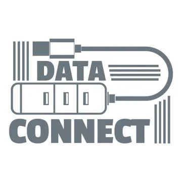Data connect logo, simple style イラスト素材