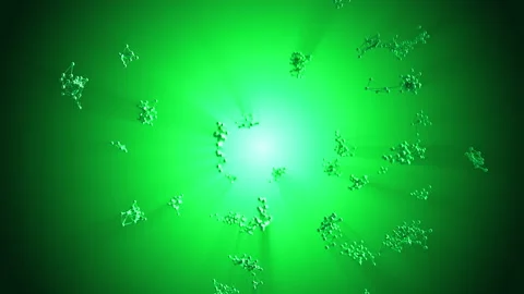 Data Connections Explode 1 Green Video stock 153486219