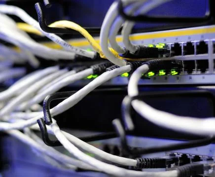 Data connections Stockfoto's