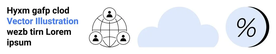 Data Connectivity and Cloud Storage with Networking and Analytics Theme Ilustración de archivo