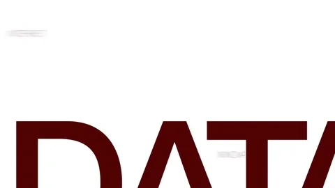 Data consolidation animated word cloud, text design animation. Kinetic Stock Footage 74215118