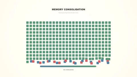 Data consolidation motion graphic animation with colorful squares 스톡 동영상 346981825
