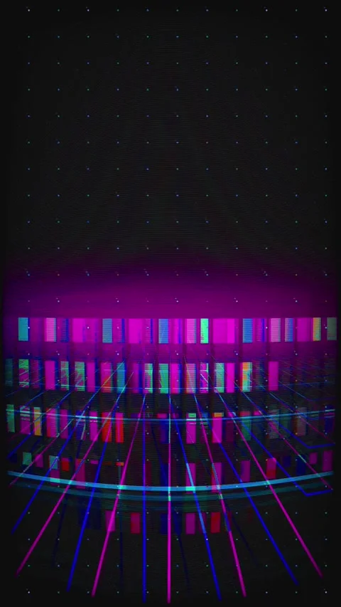 Data corruption glitch Vertical 5s distortion overlay 4K Stock Footage 330088060