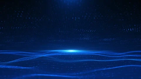 Data of crypto waves. 3D wavy lines in the information code field. Data flow Stock Footage 312433812