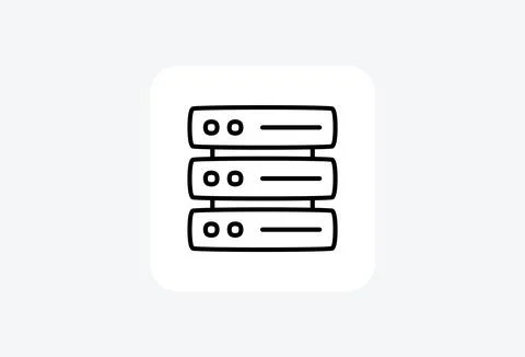 Data, database fully editable vector flat icon イラスト素材