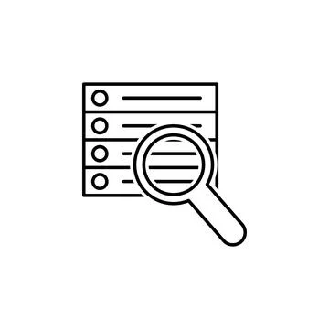 Data, database icon. Element of technological data icon for mobile concept and Stockillustratie