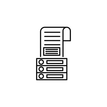 Data, database icon. Element of technological data icon for mobile concept and Stock Illustration