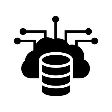 Data, database icon. Stock Illustration