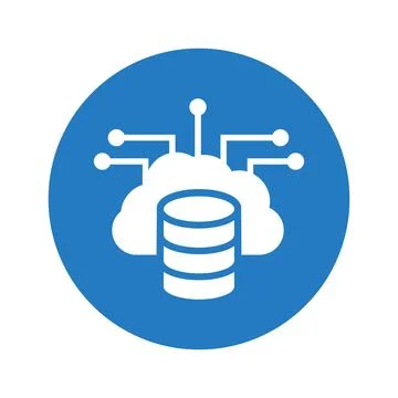 Data, database icon. Stock Illustration