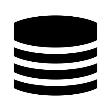 Data, database, server icon. Stock Illustration