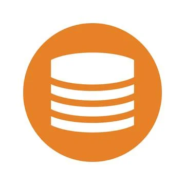 Data, database, server icon. Illustrazione stock