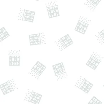 Data deletion glyph vector seamless pattern sign Stock Illustration