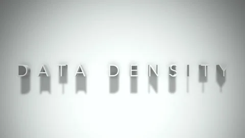 Data density 3D title animation white text on a white background Stock Footage 298898816