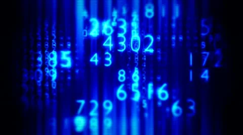 Data with Digital Art 3 Stock Footage 20489916