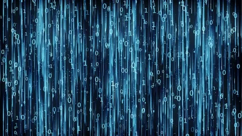 Data Digital Code Blue Background Stock Footage 85271131